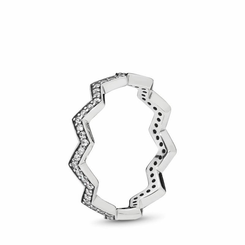 Pandora ShimmeStackable Ring Zigzag Stackable Ring Silver Egypt LB1859206